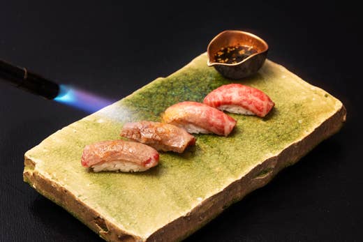 宮崎牛 炙り寿司